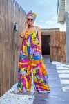 SGTC Spaghetti Jumpsuit With Headwrap