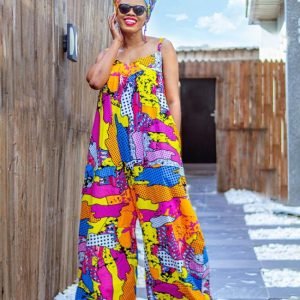 SGTC Spaghetti Jumpsuit With Headwrap